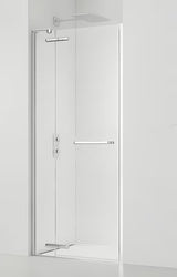 Sprchové dveře do niky SAT TGD New 120 cm v lesklém chromu s čirým sklem a úpravou Easyclean.