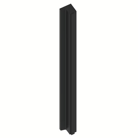 Sprchové dveře do niky SAT TGD New 120 cm v černé matné s čirým sklem a zapuštěnými panty