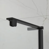 Obdélníkový bezrámový sprchový kout SAT Tgd New 90x80 cm v chromu s čirým sklem