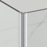 Čtvercový bezrámový sprchový kout SAT Tgd New 90x90 cm v lesklém chromu s čirým sklem