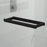 Čtvercový sprchový kout SAT TGD New 90x90 cm v černé matné barvě s transparentním sklem
