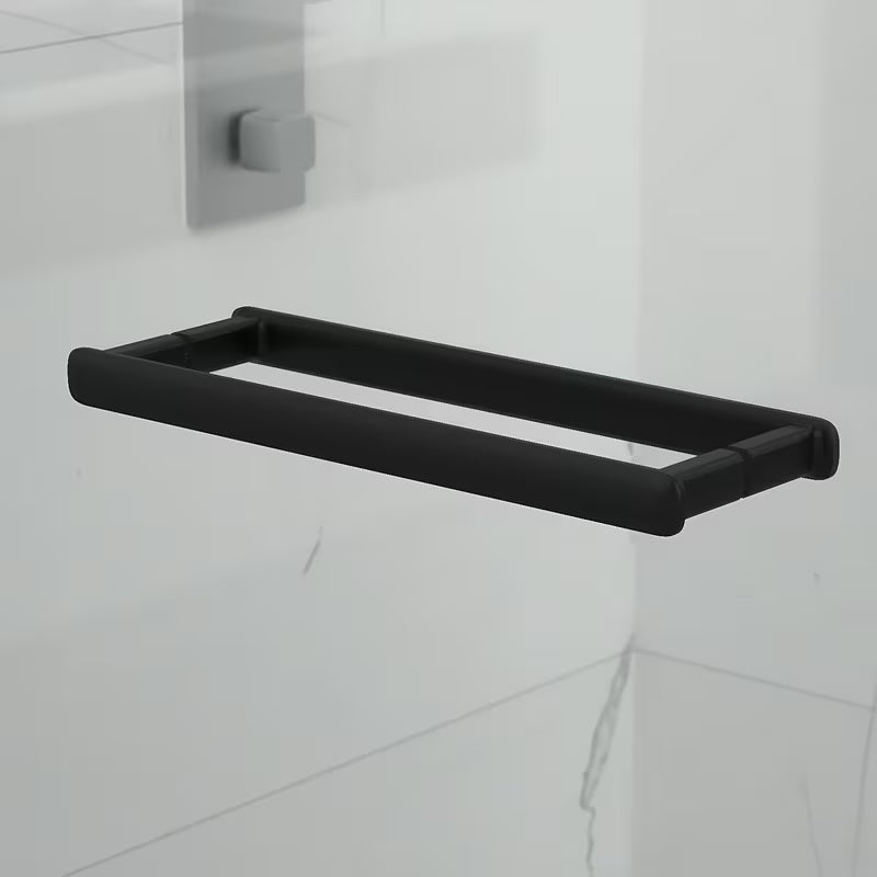 Čtvercový sprchový kout SAT TGD New 90x90 cm v černé matné barvě s transparentním sklem