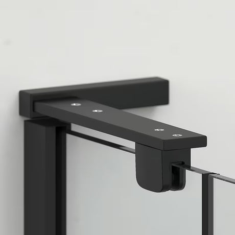 Čtvercový sprchový kout SAT TGD New 90x90 cm v černé matné barvě s transparentním sklem