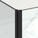 Čtvercový sprchový kout SAT TGD New 90x90 cm v černé matné barvě s transparentním sklem