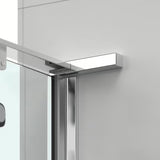Drzwi prysznicowe do wnęki SAT Tgd New 90 cm w błyszczącym chromie z przezroczystym szkłem