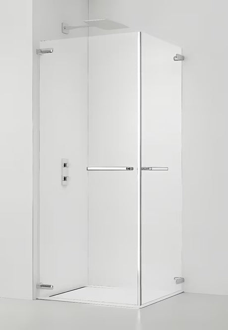 Obdélníkový sprchový kout SAT TGD New 100x90 cm v lesklém chromu s čirým sklem a úpravou Easyclean.