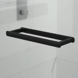 Obdélníkový sprchový kout SAT TGD New 100x90 cm v černé matné barvě s čirým sklem