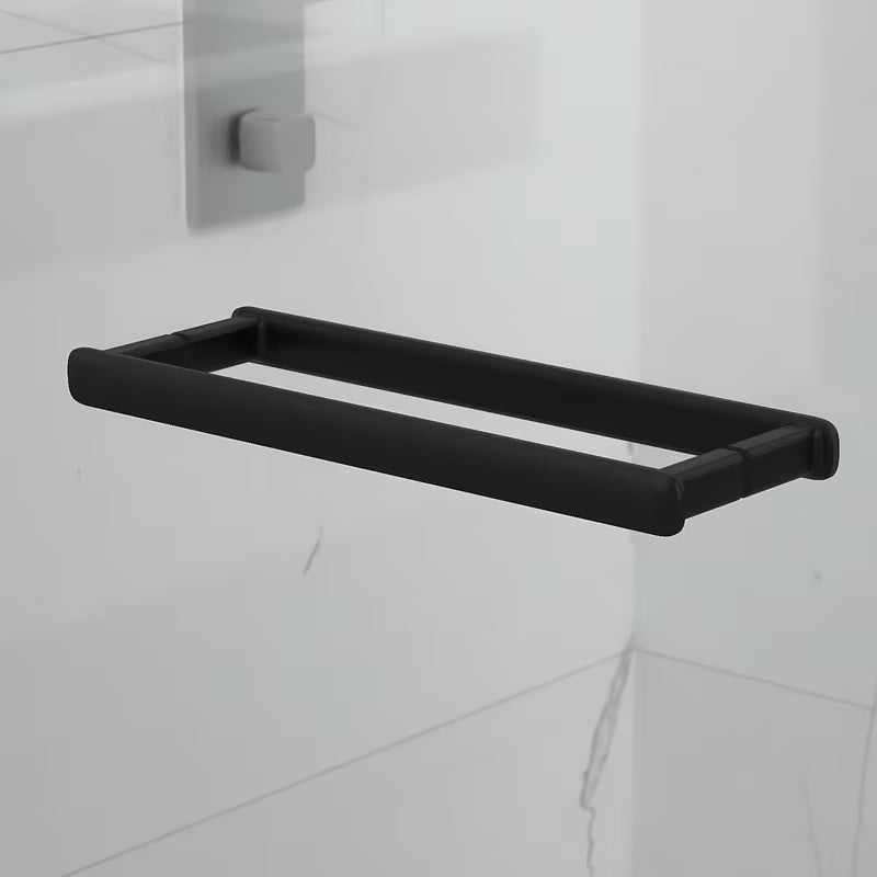 Čtvercový bezrámový sprchový kout SAT TGD New 80x80 cm v černé matné barvě s čirým sklem