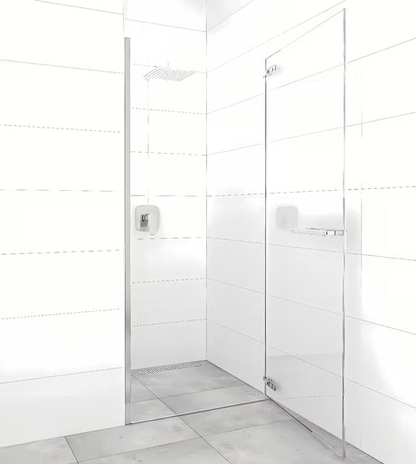 Sprchové dveře SAT Tgd New 90 cm do niky v lesklém chromu s čirým sklem