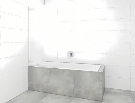 Vanová zástěna SAT Tgd New 150x80 cm s čirým sklem a profilem v lesklém chromu