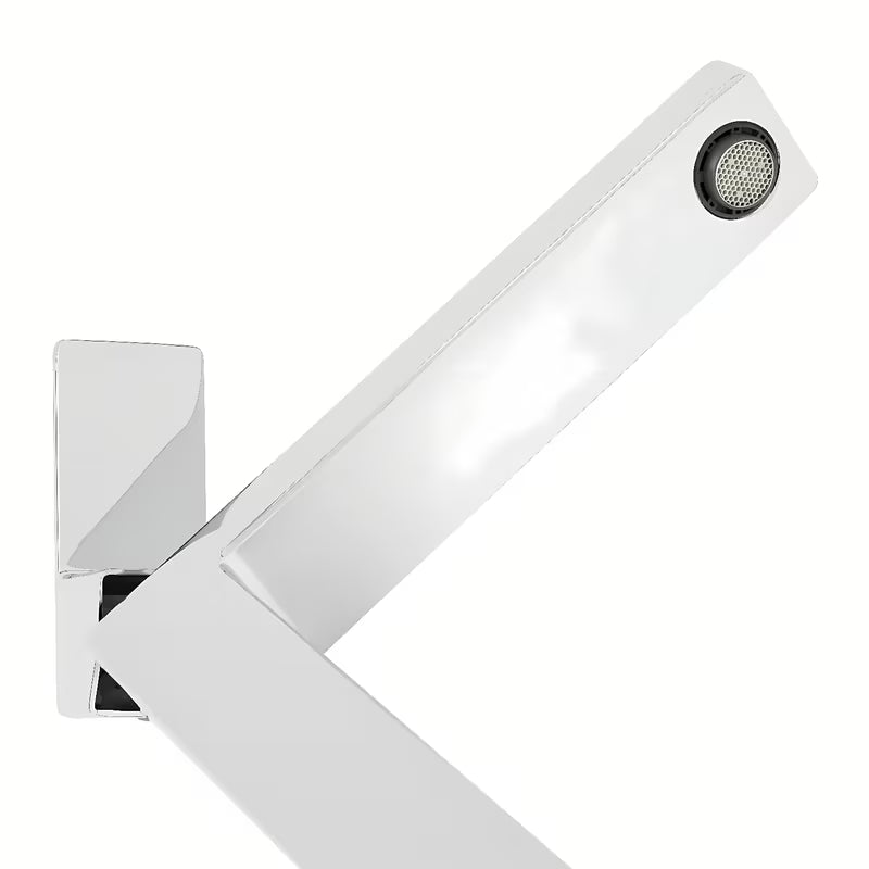 Vysoká umyvadlová baterie SAT Vision v lesklém chromu bez výpusti s hranatým moderním designem
