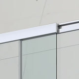 Vanová zástěna SAT Vision 140x120 cm s chromovým profilem a čirým sklem pro sprchování ve vaně.