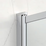 Vanová zástěna SAT Vision 140x120 cm s chromovým profilem a čirým sklem pro sprchování ve vaně.