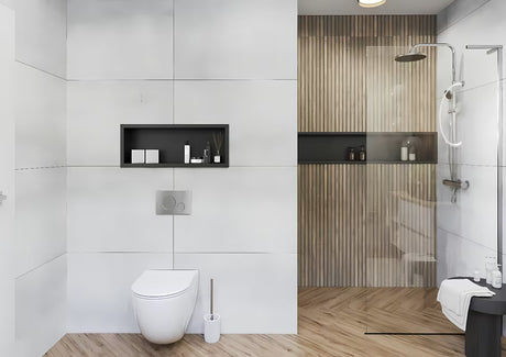 Walk-in sprchová zástěna SAT Walk-in 100 cm v chromu s čirým bezpečnostním sklem a úpravou Easy clean.