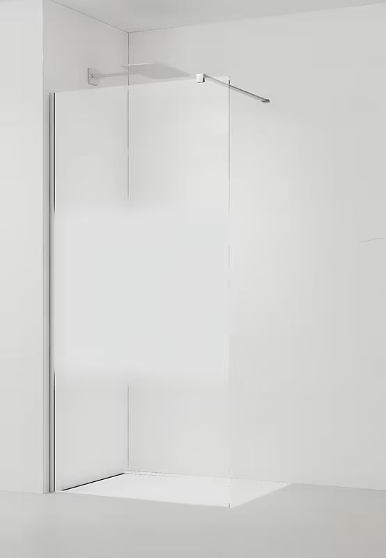 SAT Walk-in sprchová zástěna Walk-In 110 cm v chromu s čirým sklem a intimním pásem