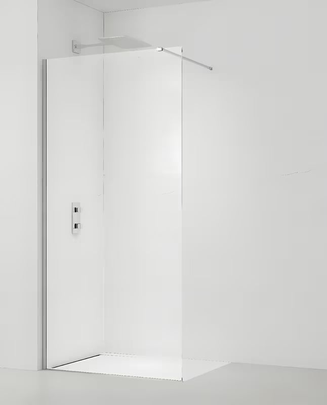 SAT Walk-in tuš stijena Walk-In 110 cm s prozirnim staklom i kromiranim profilima