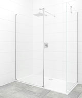 SAT Walk-in tuš stena Walk-In 120x90 cm s prozornim steklom in profili v sijajnem kromu