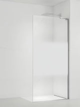Walk-in sprchová zástěna SAT Walk-in 120 cm v chromu s čirým sklem, intimním pásem a úpravou EasyClean.