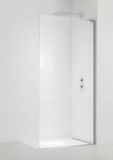 Walk-in sprchová zástěna SAT Walk-in 120 cm v chromu s čirým sklem a bezrámovým provedením