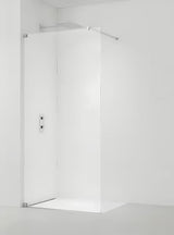 Sprchová zástěna SAT Walk-in 60x200 cm v lesklém chromu s čirým sklem a povrchovou úpravou EasyClean.