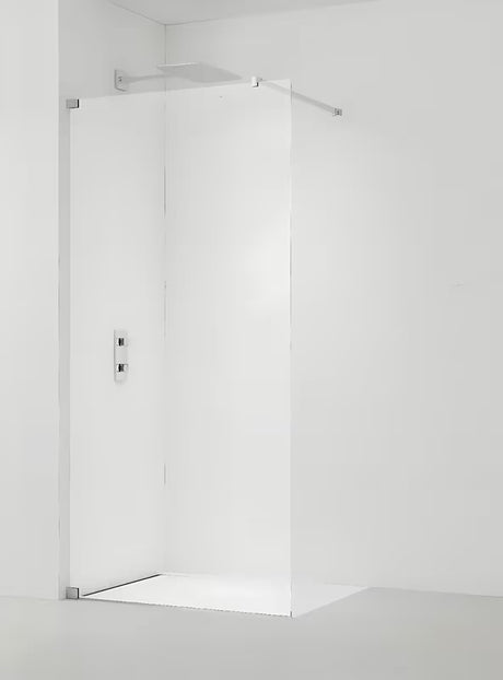 Sprchová zástěna SAT Walk-in 60x200 cm v lesklém chromu s čirým sklem a povrchovou úpravou EasyClean.