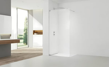 Sprchová zástěna SAT Walk-in 60x200 cm v lesklém chromu s čirým sklem a povrchovou úpravou EasyClean.