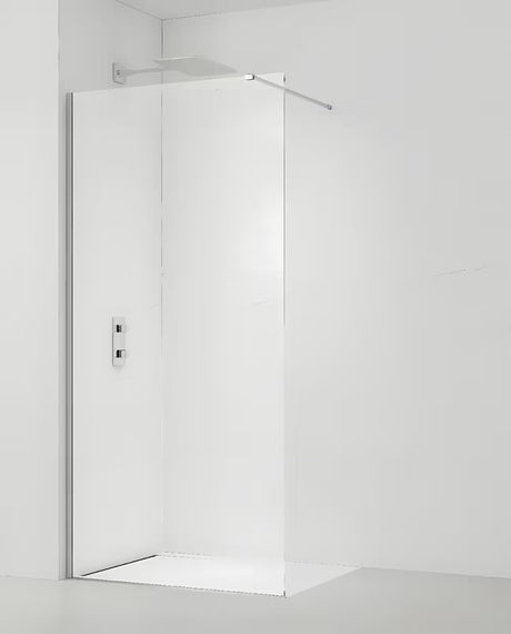 Sprchová zástěna SAT Walk-in Walk-In 60x200 cm s čirým sklem a profily v lesklém chromu.