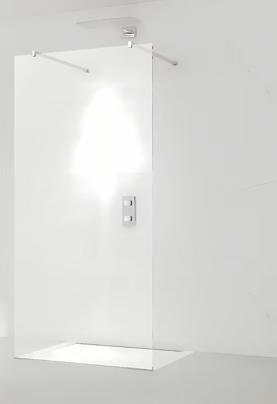 Walk-in sprchová zástěna SAT Walk-in 60x200 cm s čirým sklem a lesklým chromovým profilem