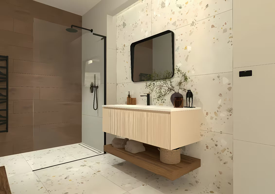 SAT Walk-in sprchová zástěna Walk-In 60 cm v černé matné s čirým bezpečnostním sklem