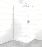 Sprchová zástěna SAT Walk-In 70 cm s čirým sklem a profily v lesklém chromu