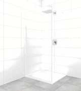 Fiksna tuš stijena Walk-In SAT Walk-in 70x200 cm s prozirnim staklom i bijelim profilima