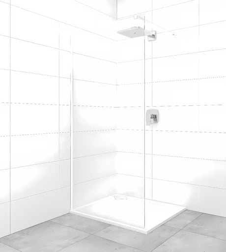 Pevná sprchová zástěna Walk-In SAT Walk-in 70x200 cm s čirým sklem a bílými profily