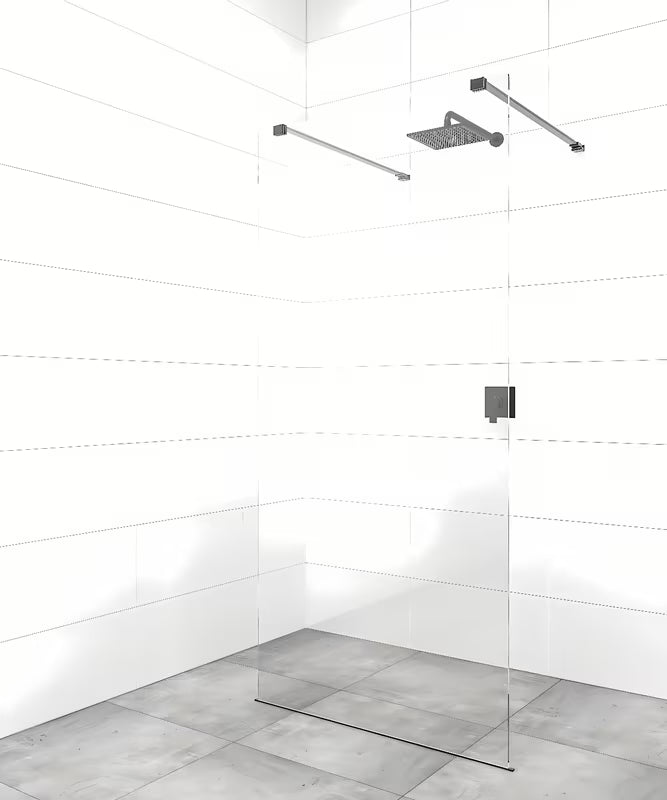 SAT Walk-in sprchová zástěna Walk-In 70x200 cm s čirým sklem a matně černým zavětrováním