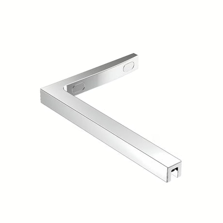Sprchová zástěna SAT Walk-in Walk-In 80 cm v chromu s kouřovým sklem a povrchem EasyClean