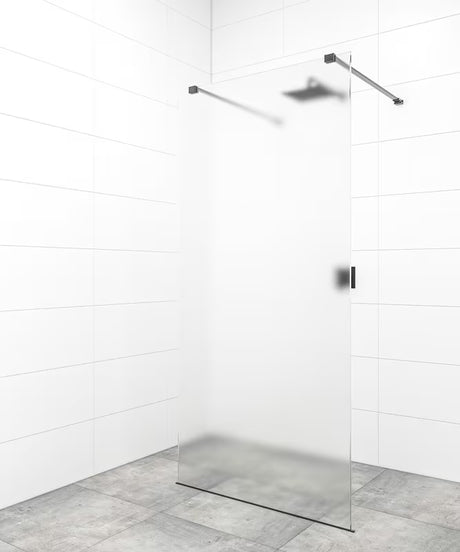 SAT Walk-in sprchová zástěna Walk-In 80 cm v černém provedení s transparentním bezpečnostním sklem