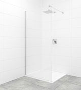 SAT Walk-in tuš stena Walk-In 80 cm v krom izvedbi s prozornim varnostnim steklom