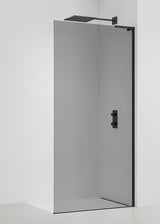 Ścianka prysznicowa SAT Walk-in 90 cm w kolorze czarnym ze szkła bezpiecznego z powłoką Easy Clean.