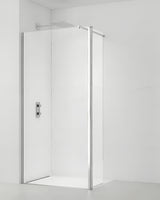 SAT Walk-in sprchová zástěna Walk-In 90 cm s čirým sklem a profily v lesklém chromu.