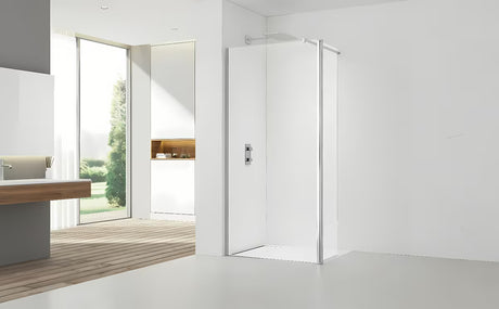SAT Walk-in sprchová zástěna Walk-In 90 cm s čirým sklem a profily v lesklém chromu.