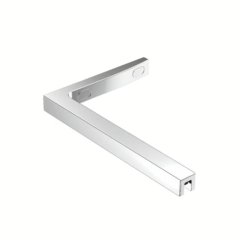 Walk-in sprchová zástěna SAT Walk-in 90 cm v chromu s čirým sklem a bezrámovým provedením.