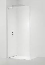 SAT Walk-in tuš stena Walk-In 90 cm v beli izvedbi s prozornim varnostnim steklom