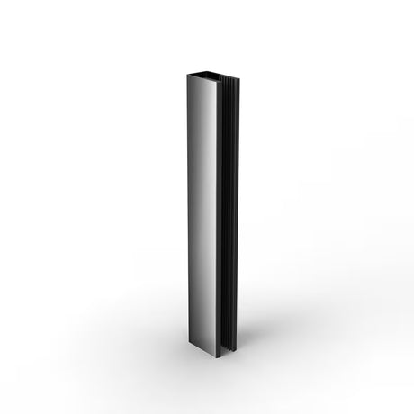 SAT Walk-In set pro zástěny Walk-in v provedení PVD gun metal s bočním profilem a spodní lištou