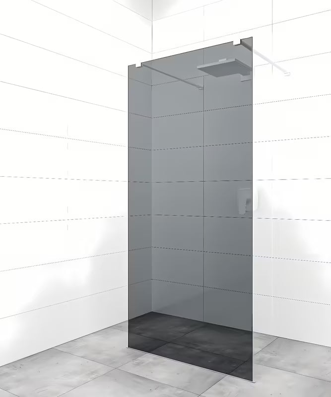Bílé kloubové upevňovací rameno pro sprchový kout SAT Walk-In