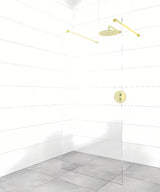 Upevňovací rameno pro walk-in sprchovou stěnu SAT Walk-In v provedení PVD gun metal