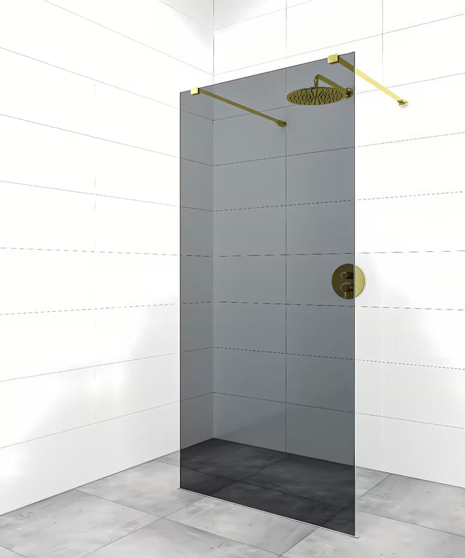Upevňovací rameno pro walk-in sprchovou stěnu SAT Walk-In v provedení PVD gun metal