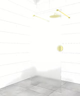Upevňovací rameno pro walk-in sprchovou stěnu SAT Walk-In v provedení PVD gun metal