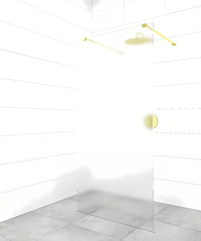 Upevňovací rameno pro walk-in sprchovou stěnu SAT Walk-In v provedení PVD gun metal