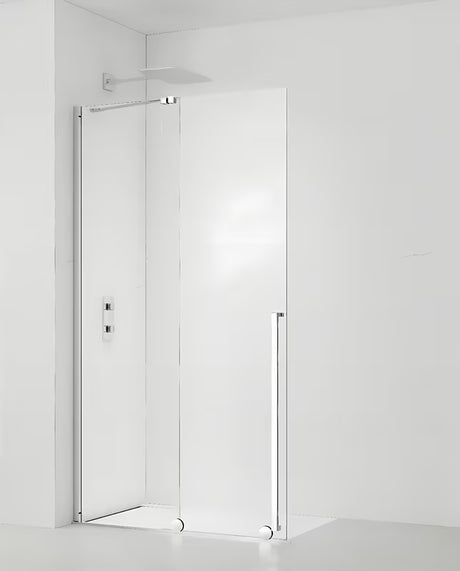 Sprchová zástěna Walk-In SAT Xmotion 110 cm v chromu s čirým sklem a posuvným systémem