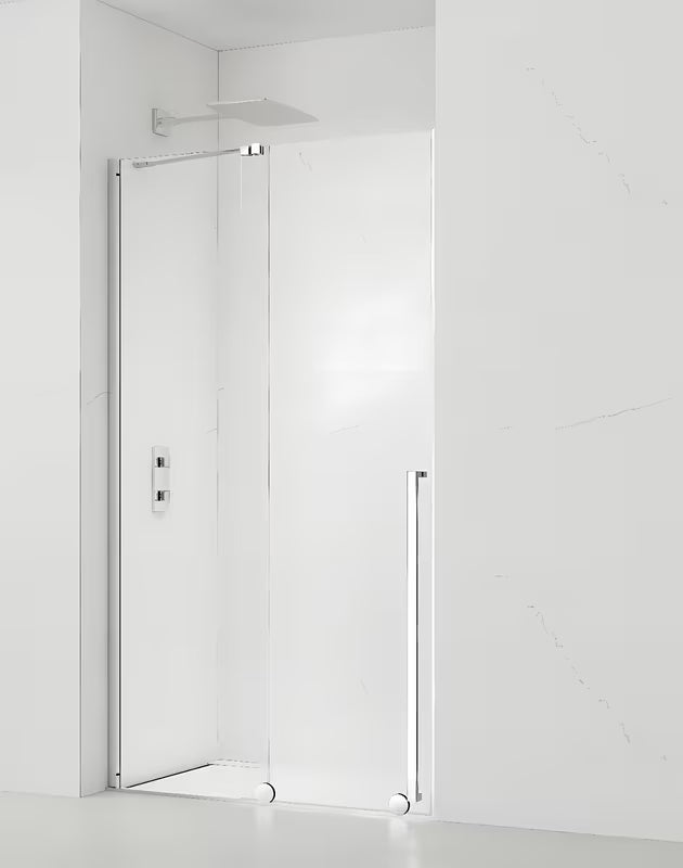 Sprchové dveře do niky SAT Xmotion 110 cm v lesklém chromu s čirým bezrámovým sklem