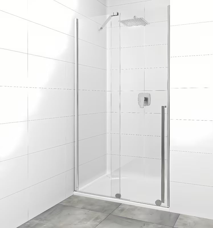 Sprchové dveře do niky SAT Xmotion 110 cm v lesklém chromu s čirým bezrámovým sklem